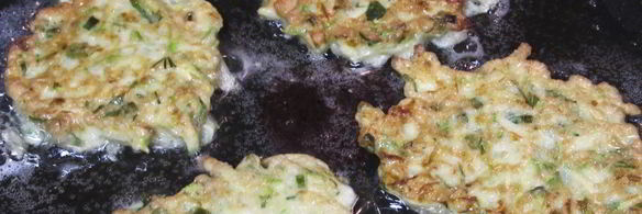 оладьи из кабачков с зеленью