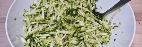 оладьи из кабачков с зеленью