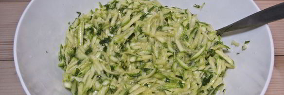 оладьи из кабачков с зеленью