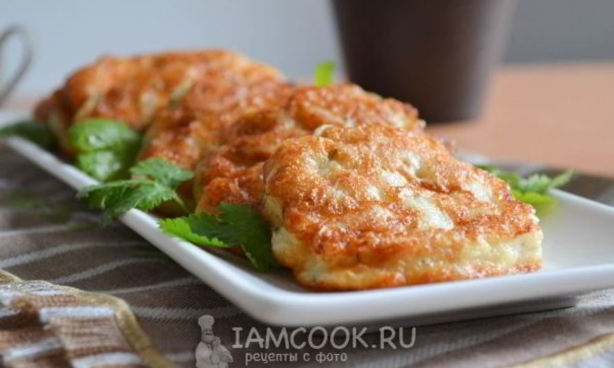 Рецепт оладий из куриного филе с крахмалом и кефиром