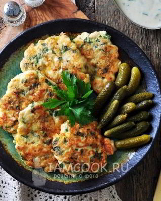 Оладьи из куриной грудки