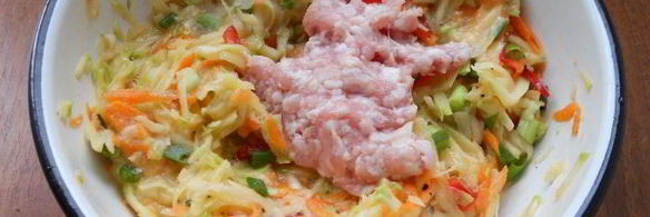 оладьи из овощей с куриным фаршем
