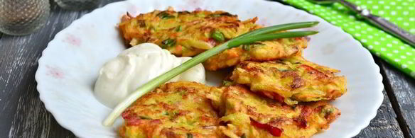 оладьи из овощей с куриным фаршем