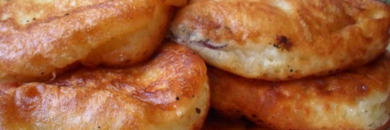 Оладьи на кефире с черешней