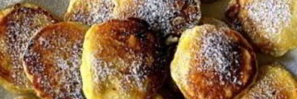 оладьи на кефире с яблоками