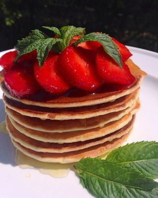 Оладьи на кефире, жареные без масла