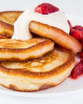 Оладьи на кислом молоке