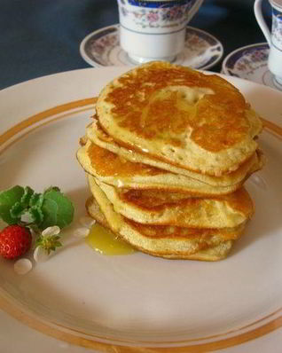 Оладьи на молоке с корицей