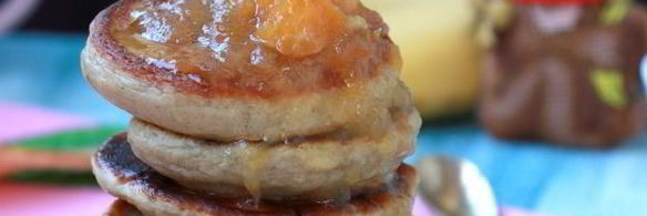 оладьи с бананом на кефире