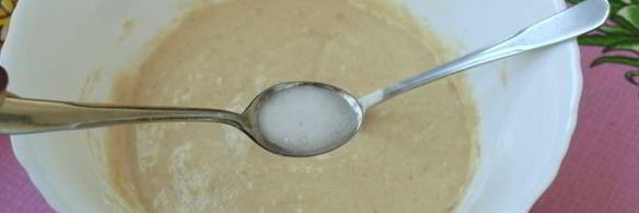 оладьи с бананом на кефире