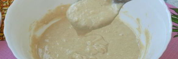 оладьи с бананом на кефире