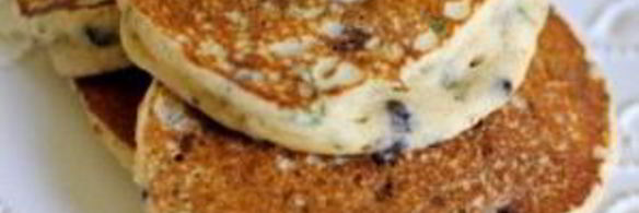 оладьи с базиликом и шоколадом