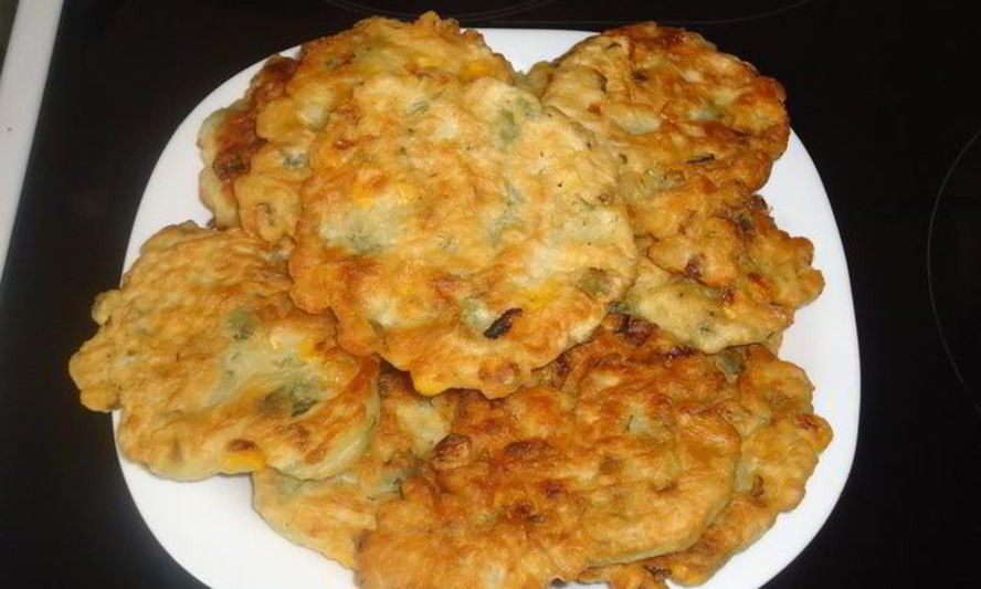 Рецепт оладий с кукурузой