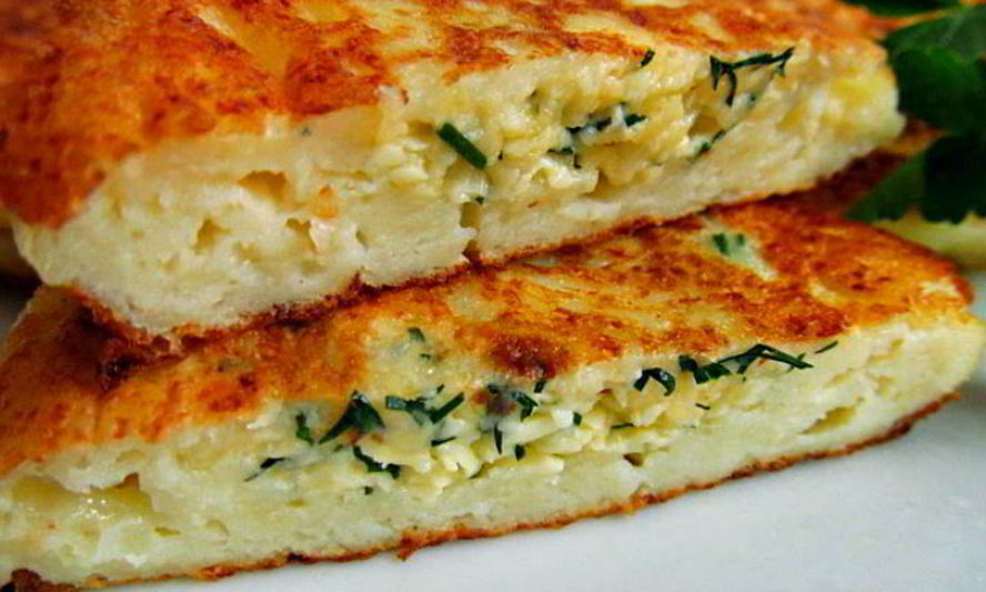 Рецепт оладий с сыром