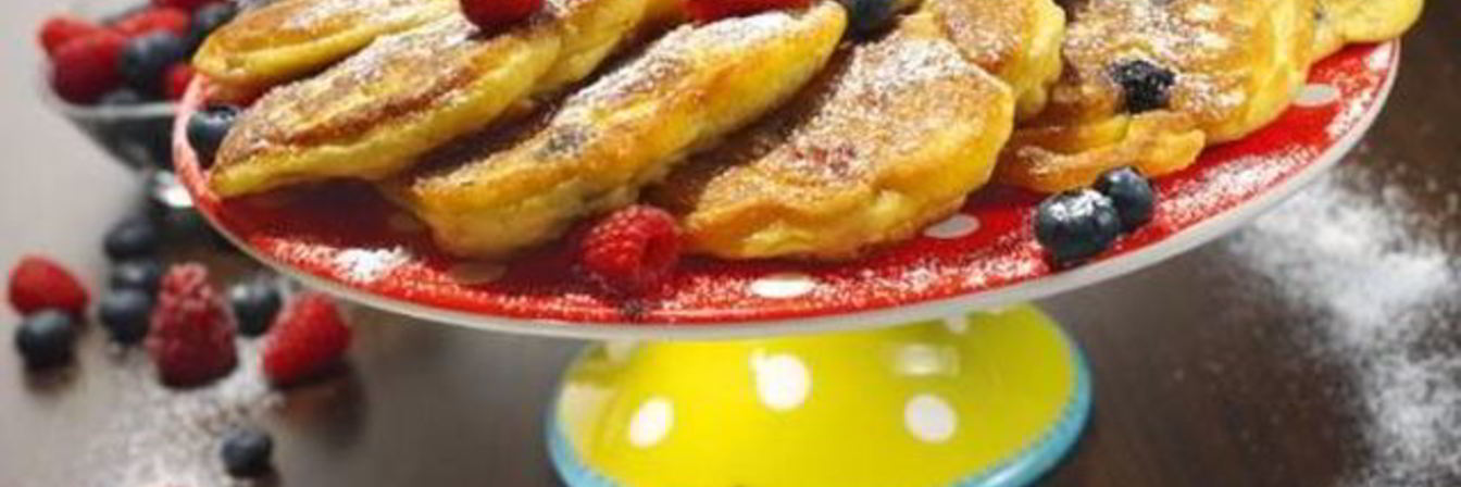 Оладьи с ягодами