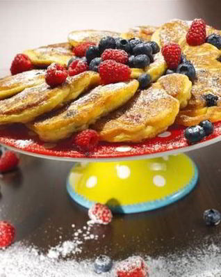 Оладьи с ягодами