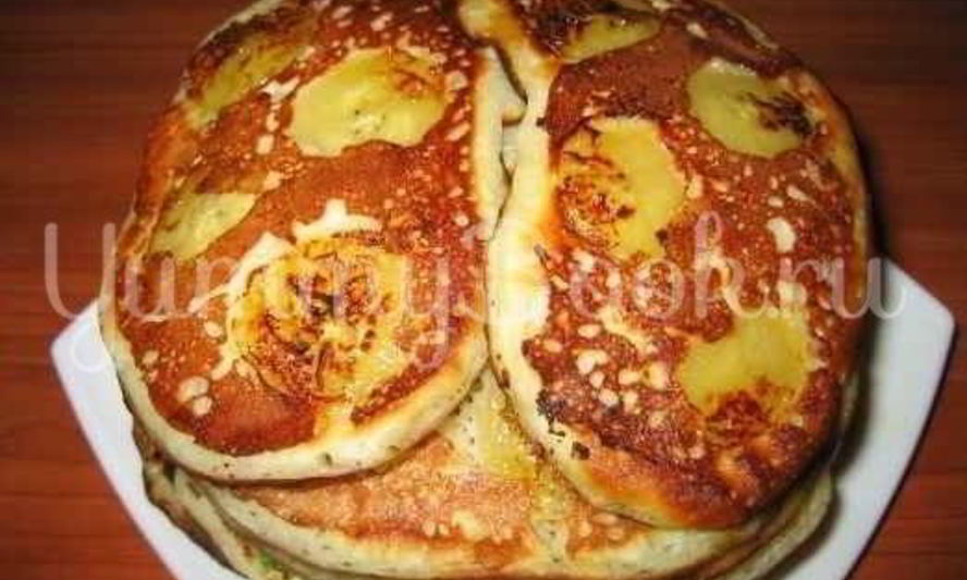 Рецепт оладий с яйцом и зеленым луком