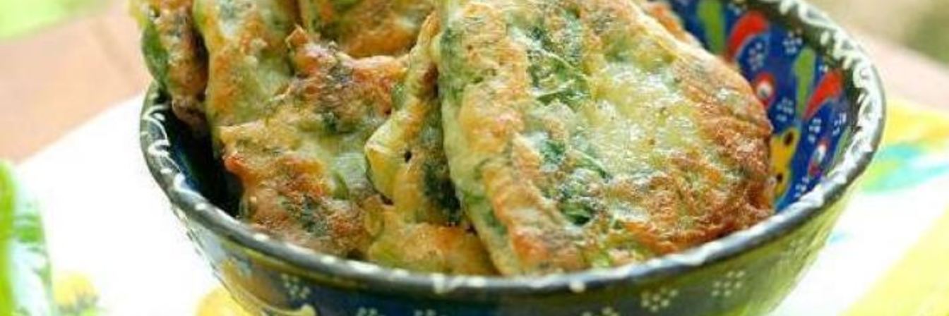 Оладьи со шпинатом