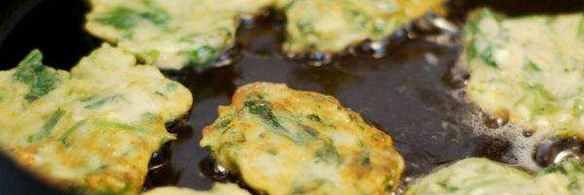 оладьи со шпинатом