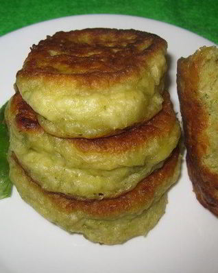 Оладьи со спаржевой фасолью