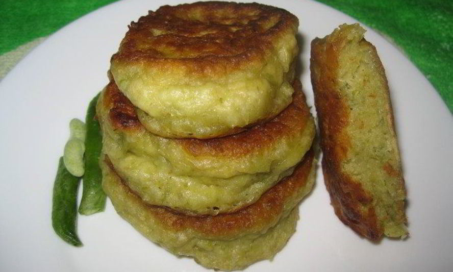 Рецепт оладий со спаржевой фасолью