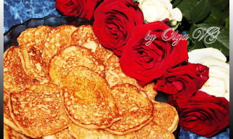 Рецепт овсяных оладушек с яблочками