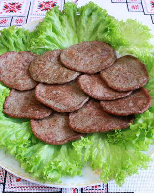 Печеночные оладьи из куриной печени