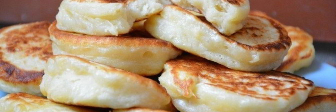 Пышные оладушки на кефире