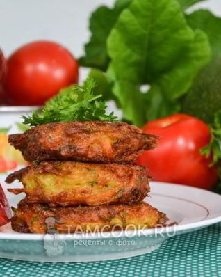 Пышные оладьи из кабачков