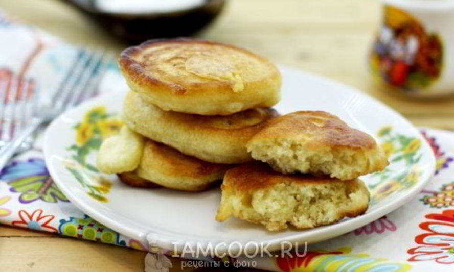 Рецепт пышных оладий на простокваше