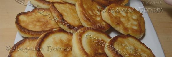 пышные оладьи на теплом кефире с содой