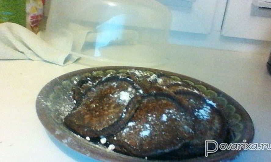 Рецепт шоколадна-банановых оладушки