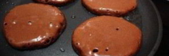 шоколадные оладьи