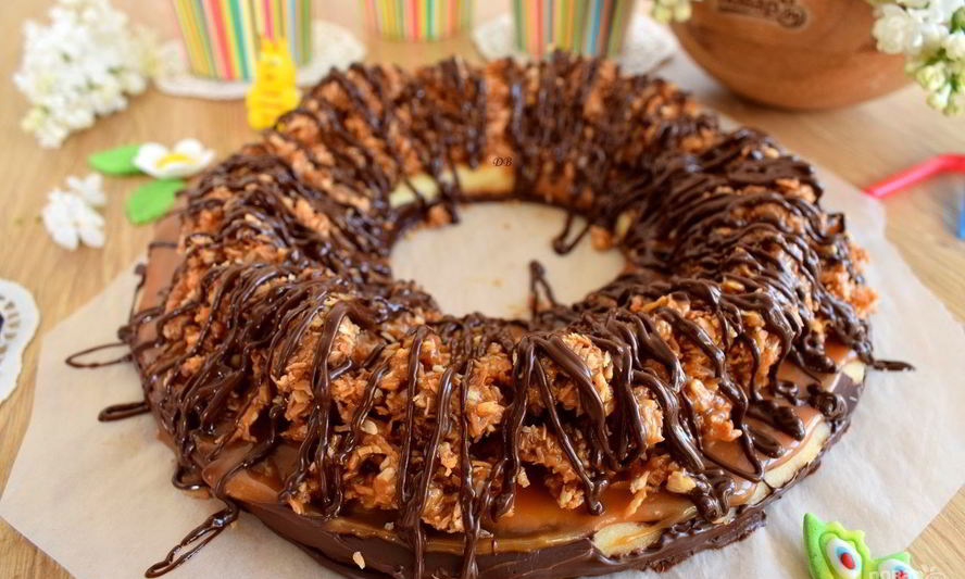 Рецепт гигантского печенья самоа