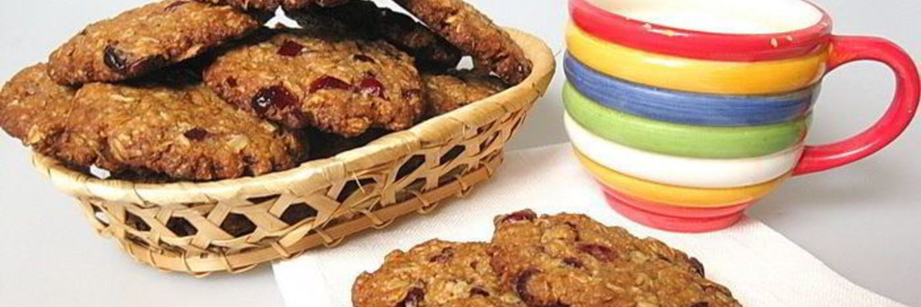 Овсяное печенье с клюквой