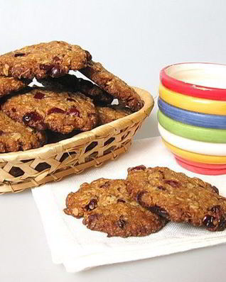 Овсяное печенье с клюквой