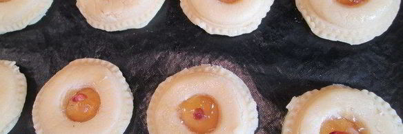 печенье песочное с лимонным джемом