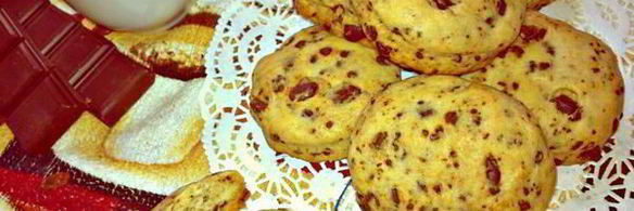 печенье с кусочками шоколада