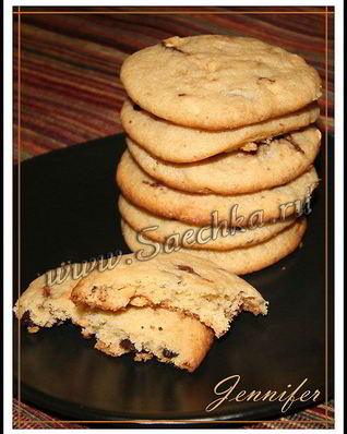 Печенье с шоколадными кусочками и кешью, Chocolate Chip Cashew Cookies