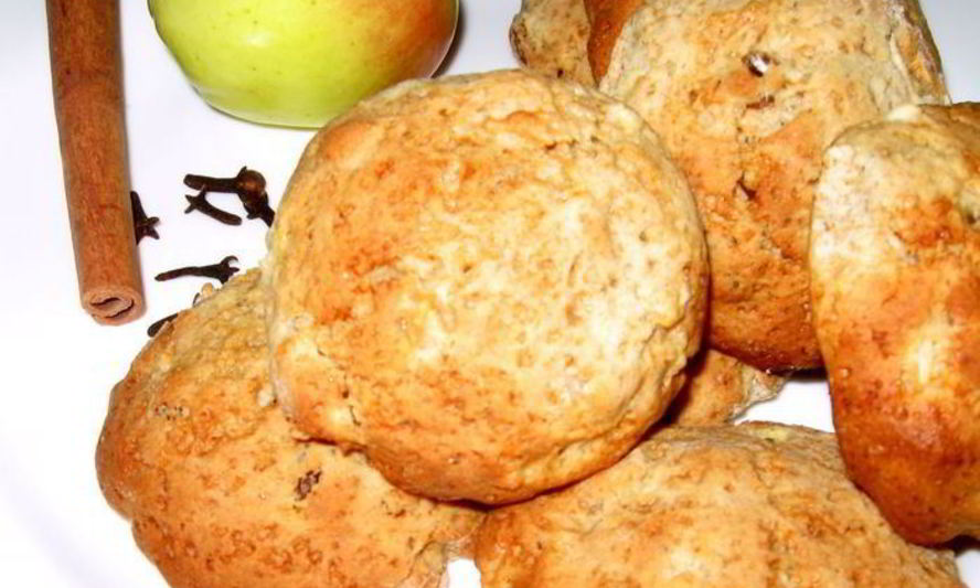 Рецепт печенья с яблоками и изюмом