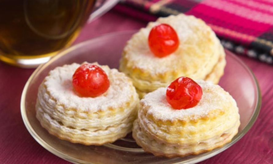 Рецепт печенья слоеного с сахарной пудрой