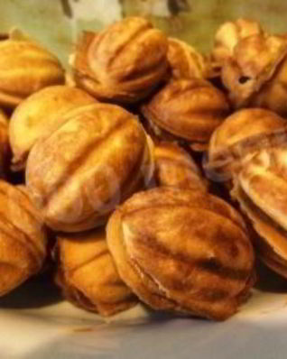 Печенье в формочках на газу Орешки