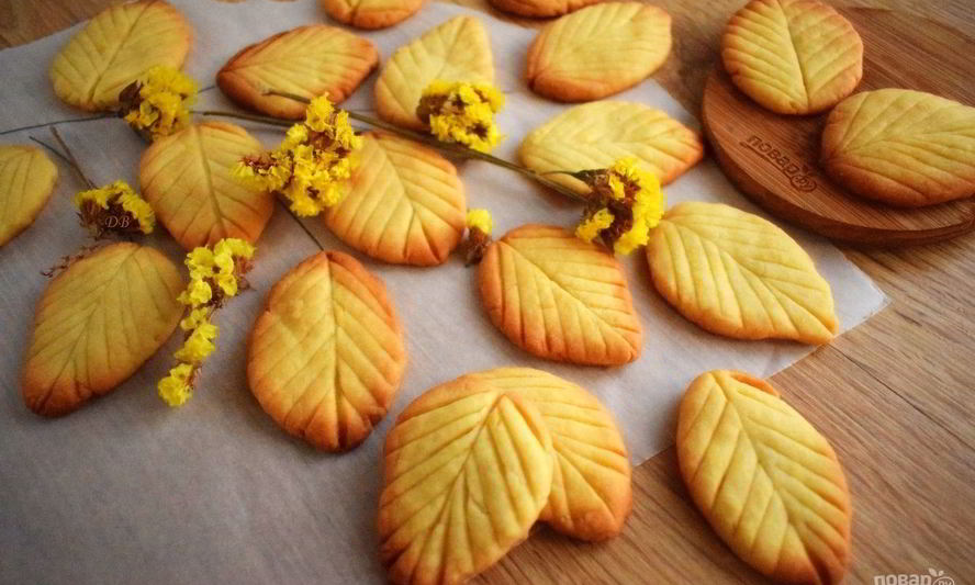 Рецепт печенья весенние листья