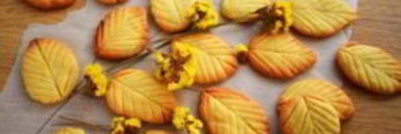 печенье весенние листья