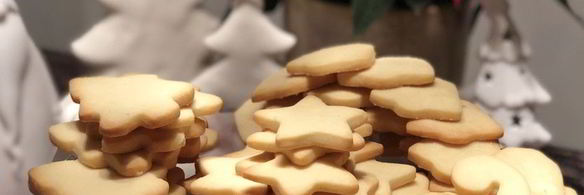 песочное печенье на рождество и новый год