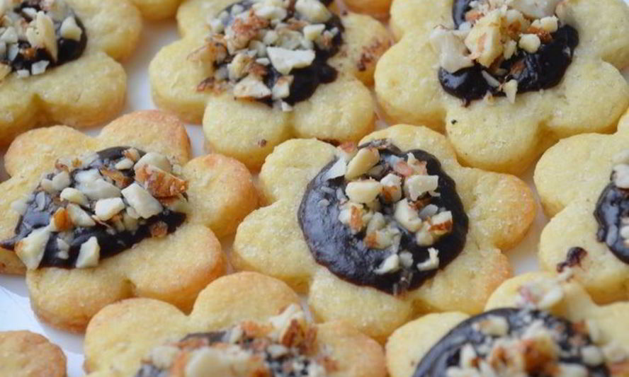 Рецепт песочного печенья ромашки