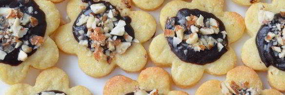 песочное печенье ромашки