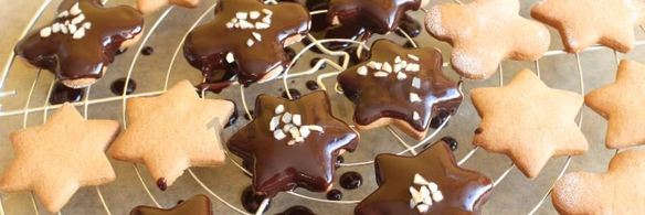 песочное печенье в шоколаде