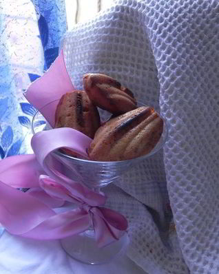 Постное печенье Мадлен с апельсинами и фисташками