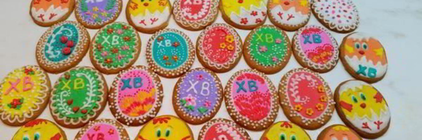 Расписные имбирные печенья к Пасхе